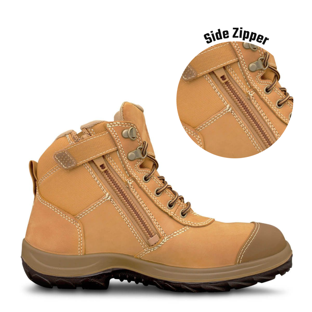 Wheat Zip Sided Ankle Boot | WB 34 Series | Oliver Footwear