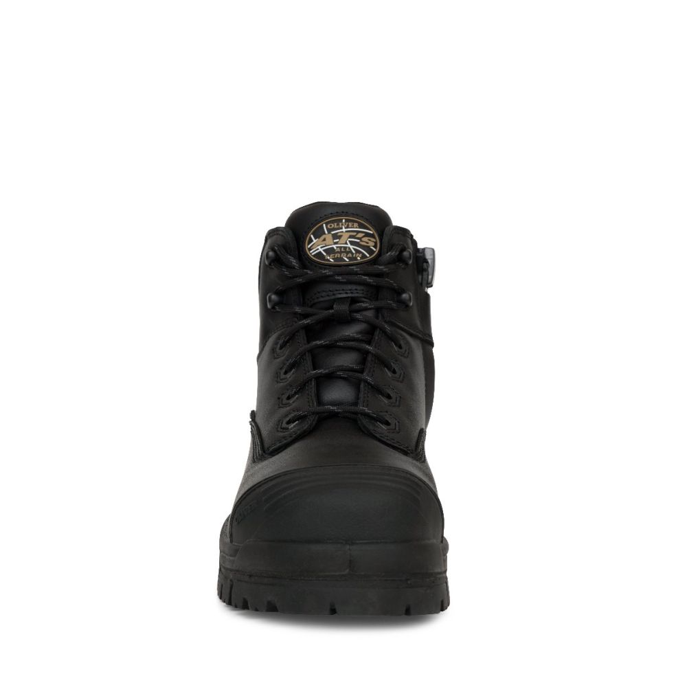 130MM BLACK ZIP SIDED HIKER BOOT| AT 45 Series | Oliver Footwear