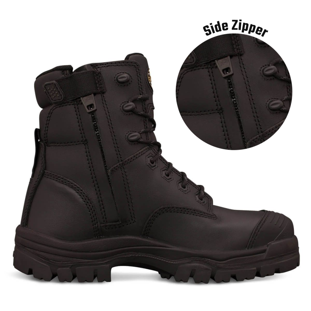 150mm Black Zip Sided Boot | AT 45 Series | Oliver Footwear