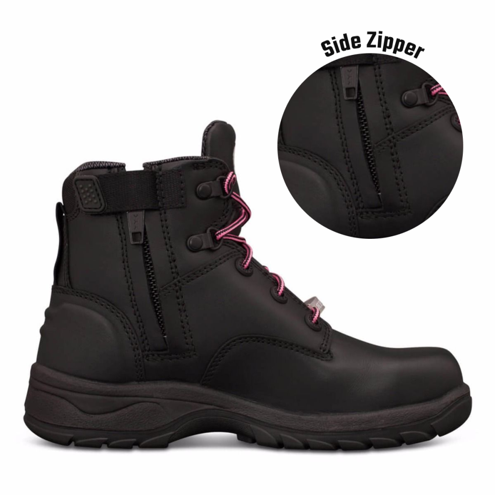 【新品・未使用】PAGE UNE 03 / 04 Black Zip Sided Boot | PB 49 Series Ladies | Oliver Footwear