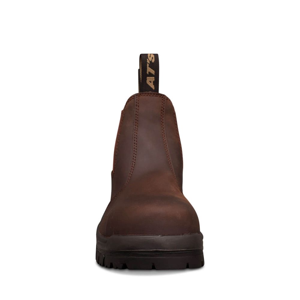 AT45-627 Brown Elastic Sided Boot AT 45 Series Oliver Footwear