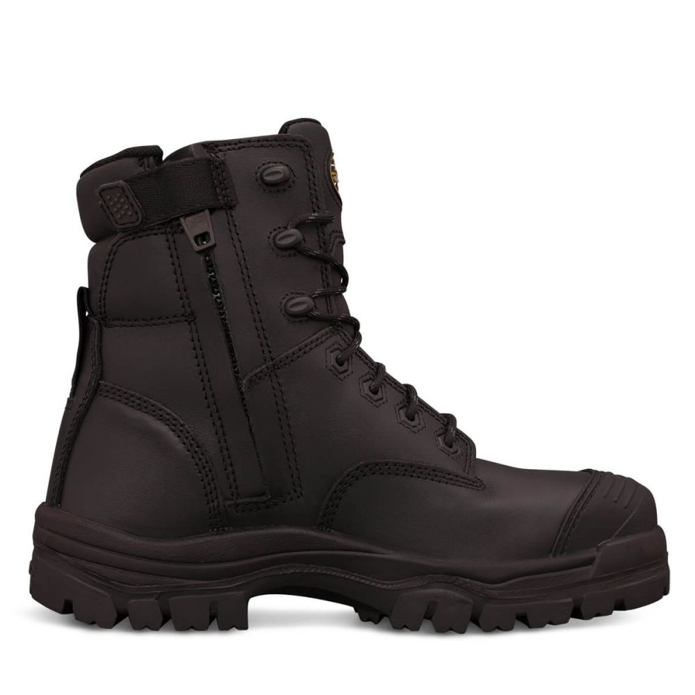 150mm Black Zip Sided Boot | AT 45 Series | Oliver Footwear