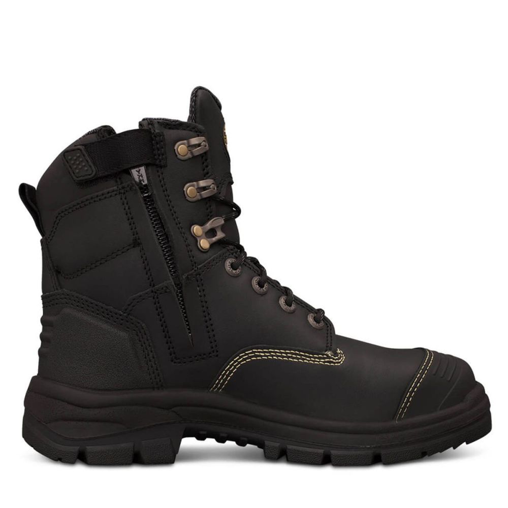 150mm Black Zip Sided Boot | AT 55 Series | Oliver Footwear