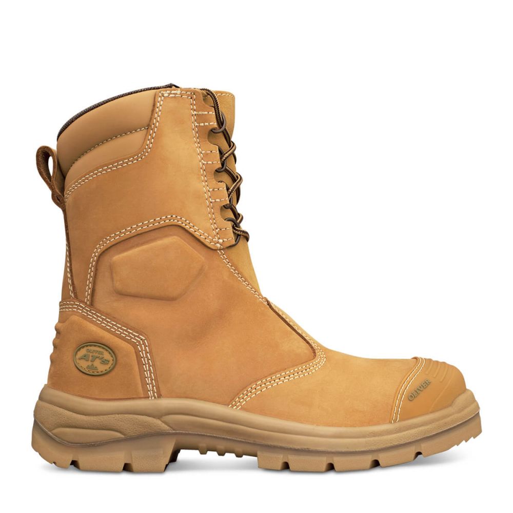 スレッディベア 200mm Hi-Leg Wheat Zip Sided Boot | AT 55 Series | Oliver