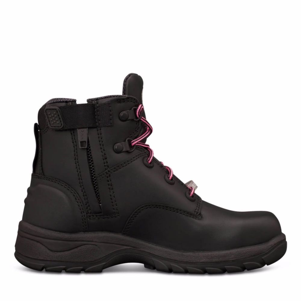 Black Zip Sided Boot | PB 49 Series Ladies | Oliver Footwear