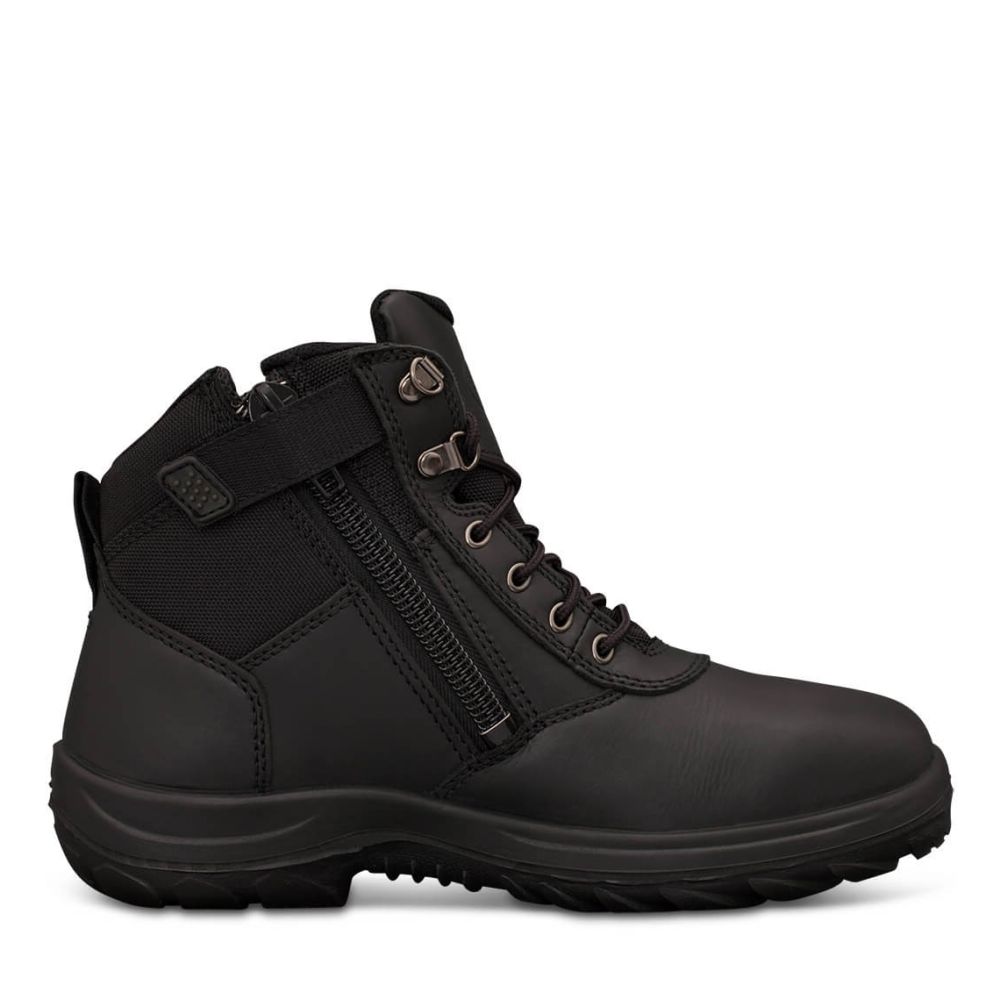 140mm Black Zip Sided Boot | WB 26 Series Non Safety | Oliver Footwear