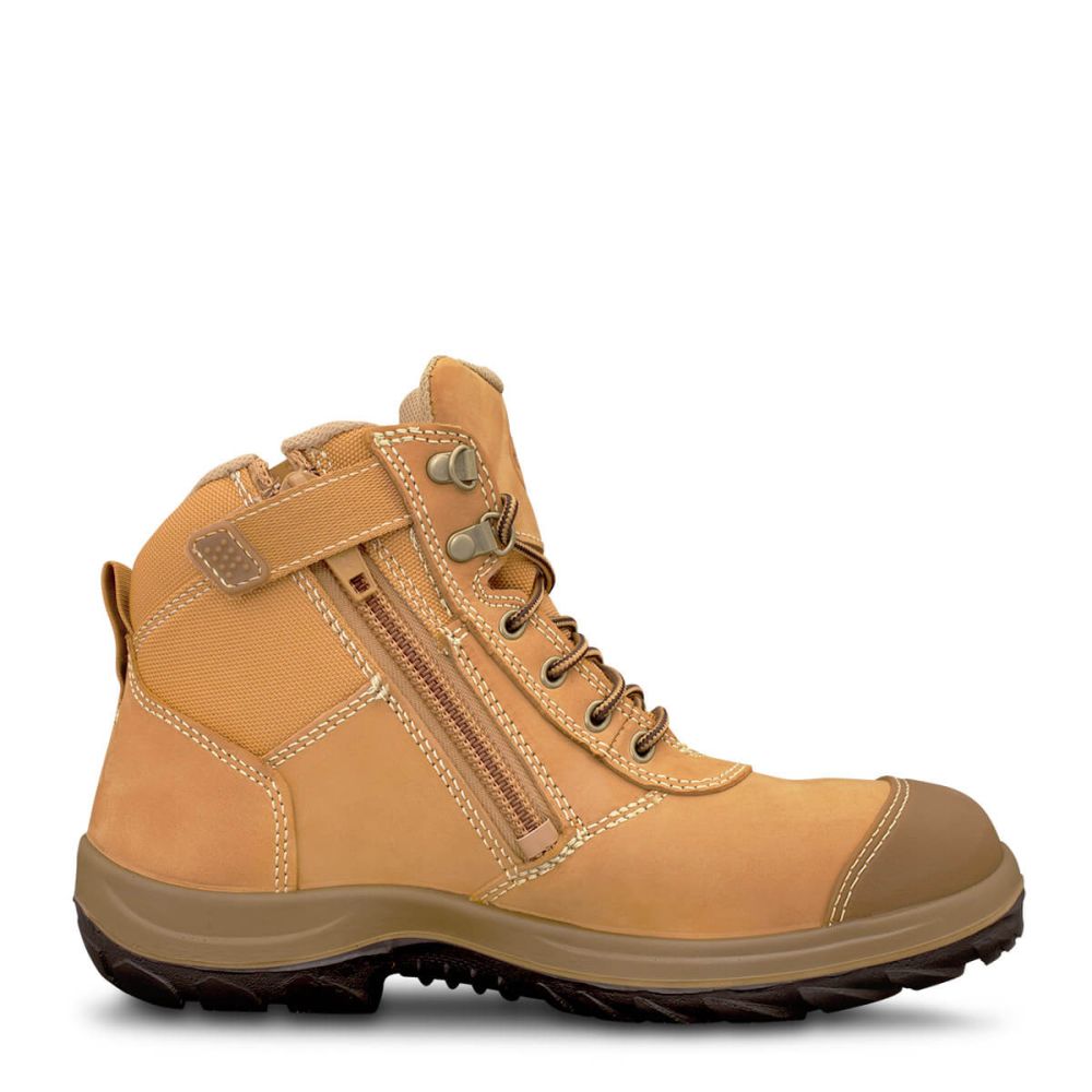 Wheat Zip Sided Ankle Boot | WB 34 Series | Oliver Footwear