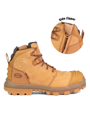 Zip Sided Boots | Side Zip Safety Work Boots | Oliver Footwear